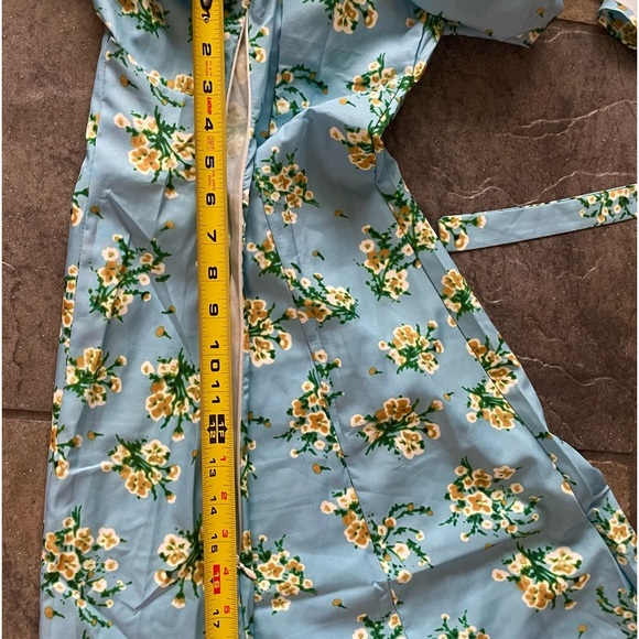 FLORAL MODEST  BOW MAXI MIDI DRESS WEDDING GUEST  GRADUATION - Picture 9 of 10